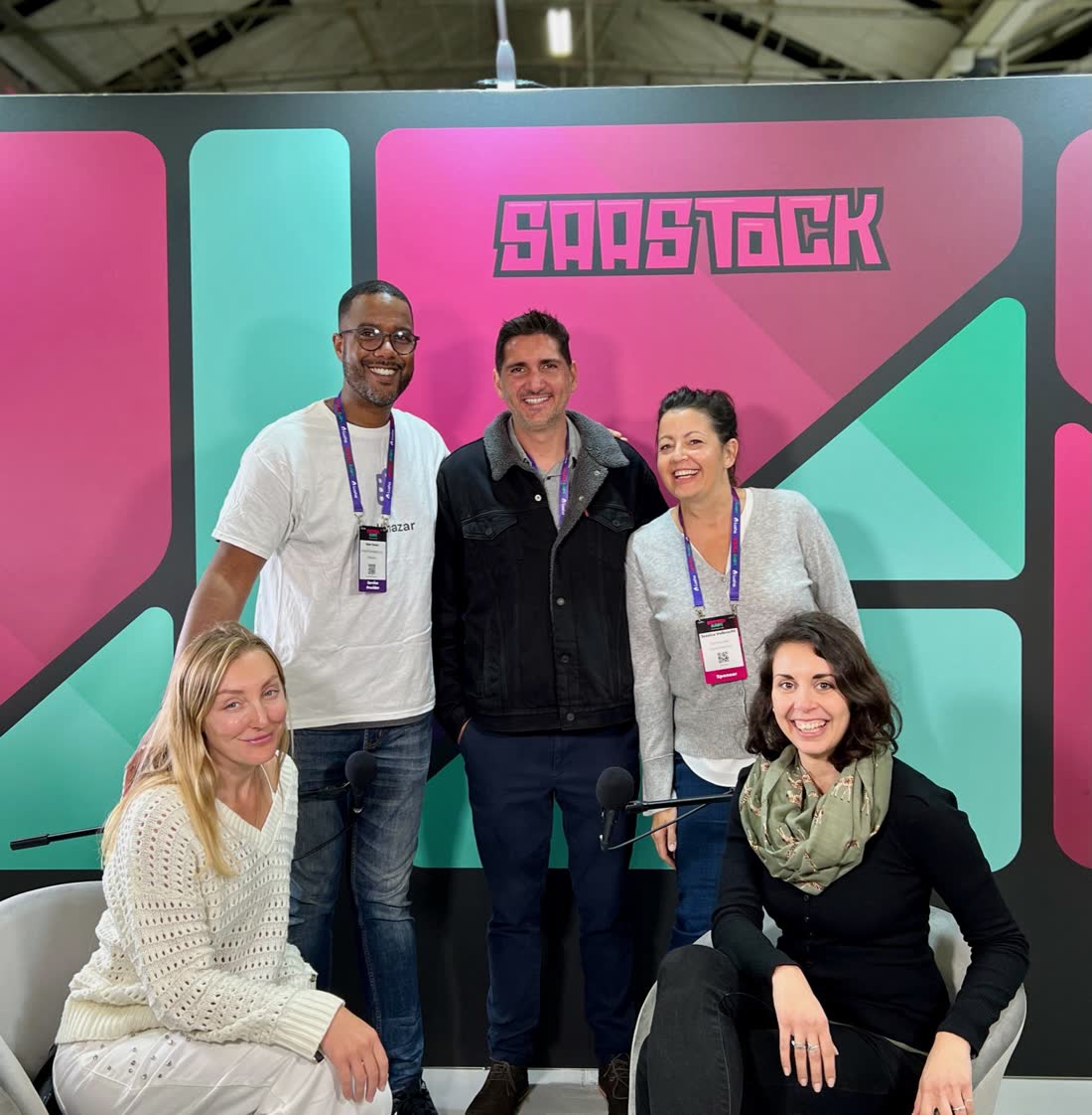 GrowthMentor members at the SaaStock booth