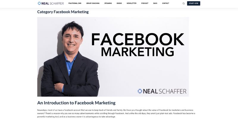 Neal Schaffer blog homepage