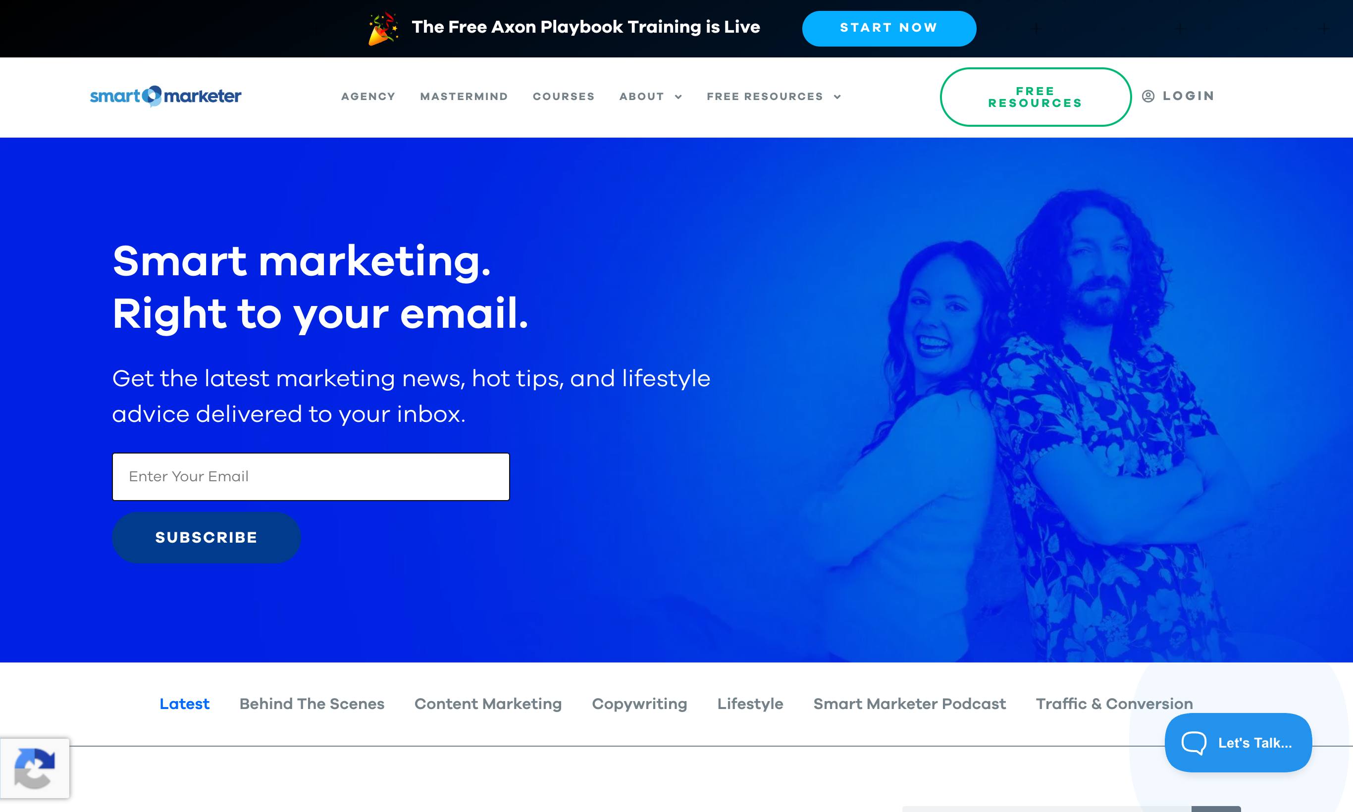 Smart Marketer (Molly Pittman) blog homepage