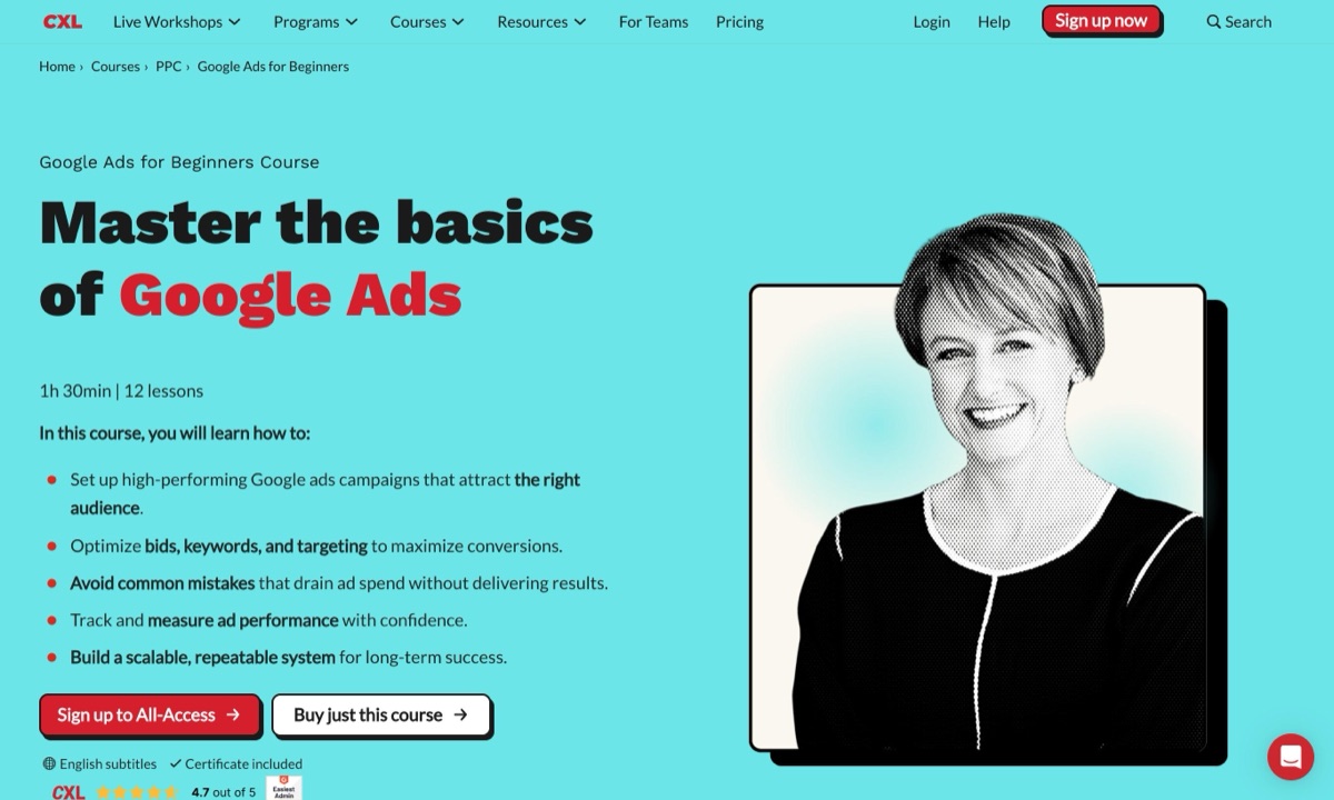 CXL Google Ads Course 2025
