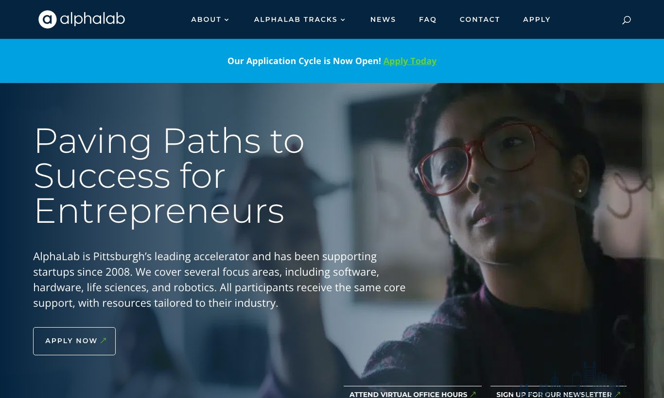 AlphaLab homepage