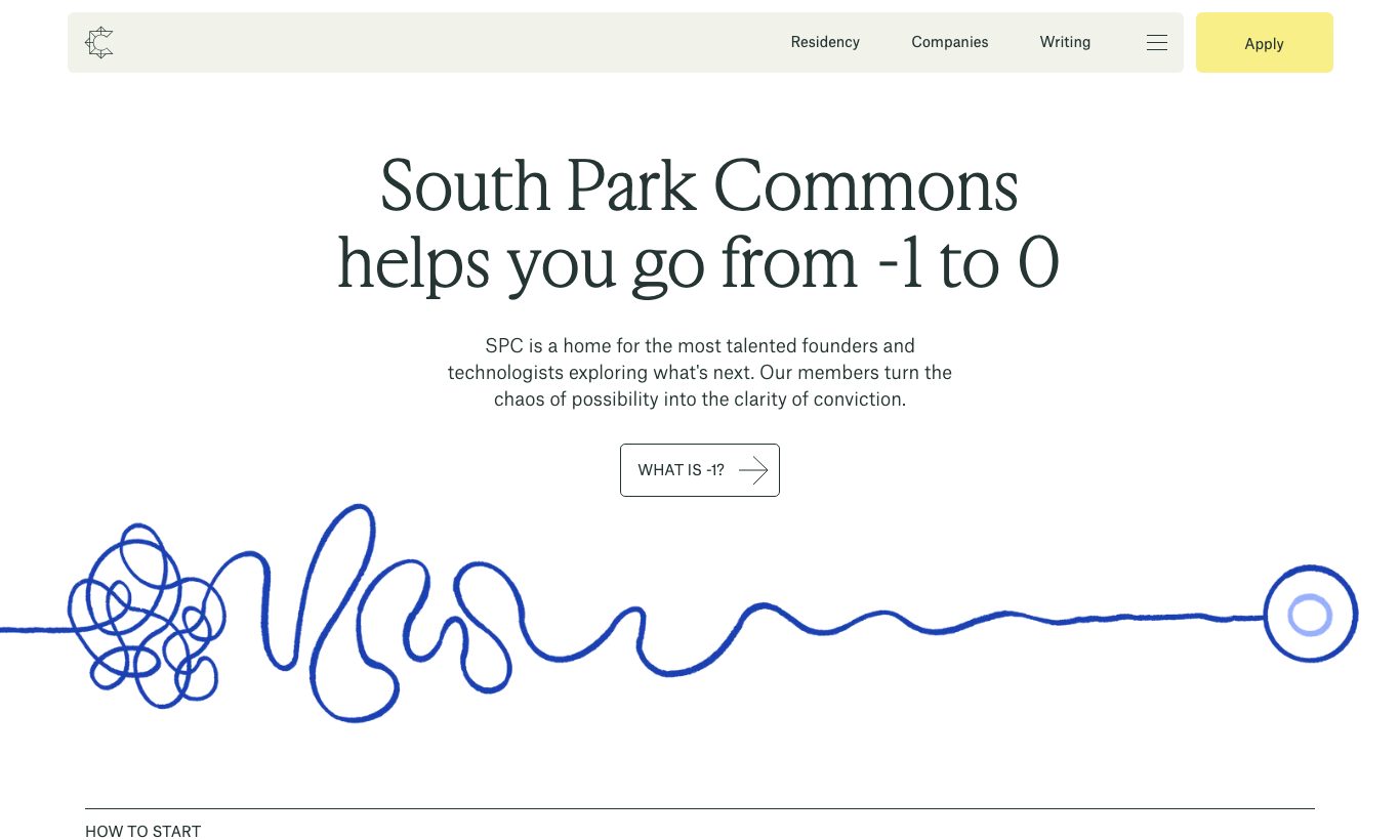 South Park Commons homepage