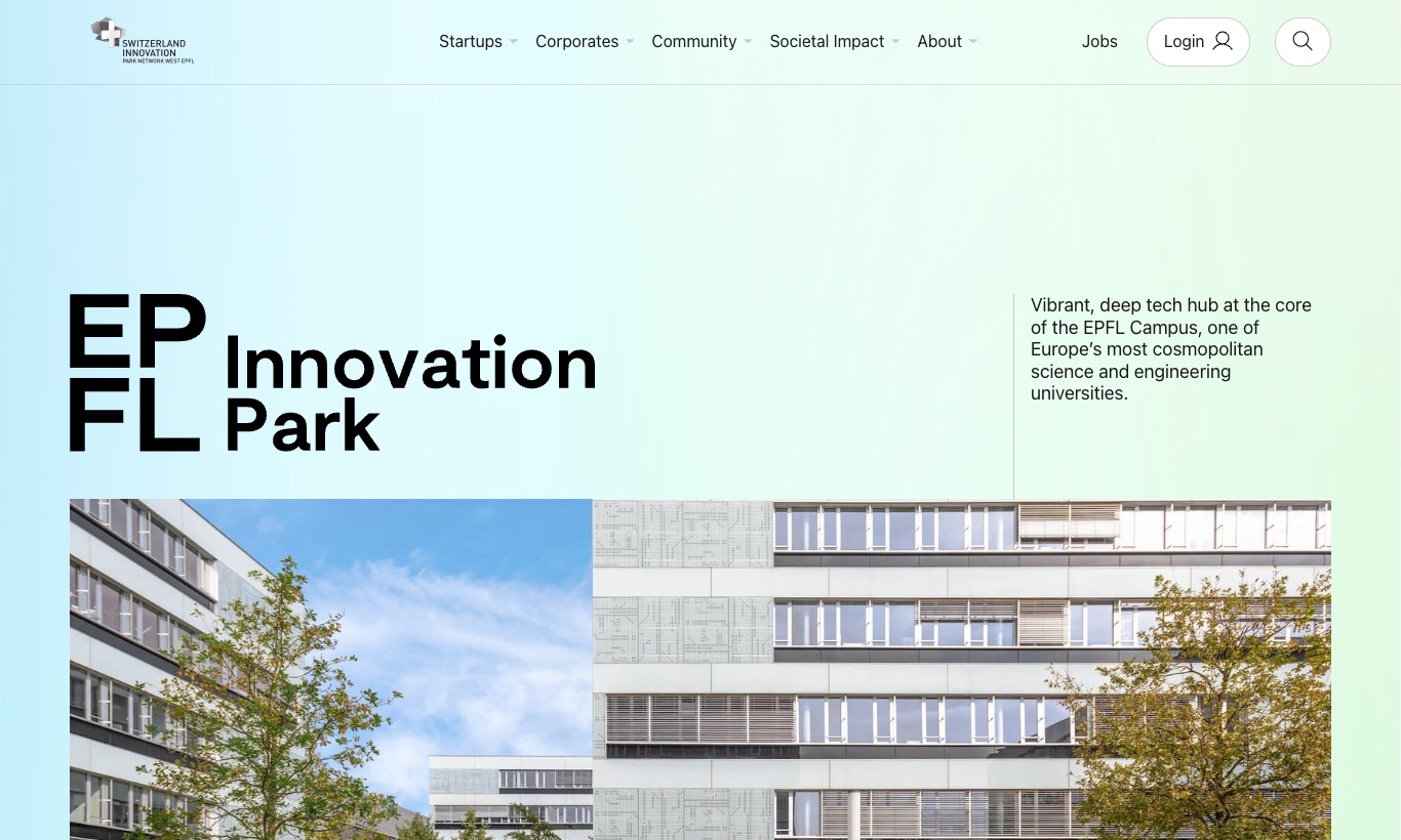 EPFL Innovation Park website, September 2026