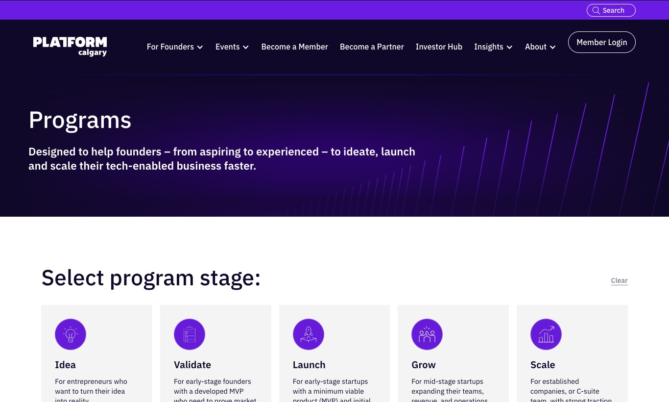 Platform Calgary website, September 2026