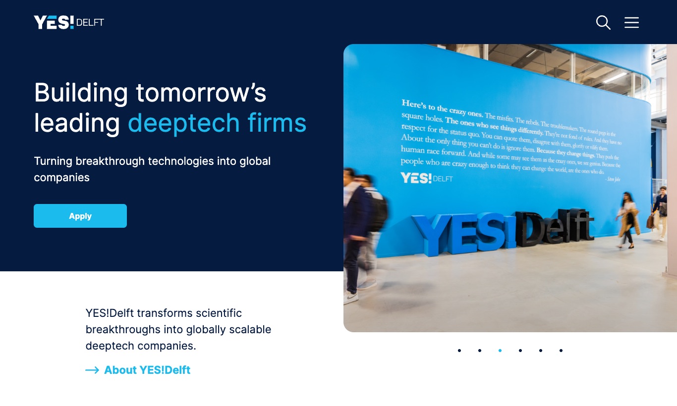 YES!Delft website, September 2026