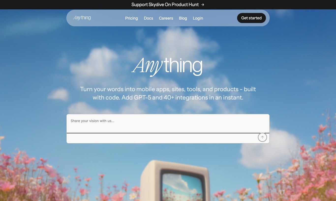 Anything website, September 2026