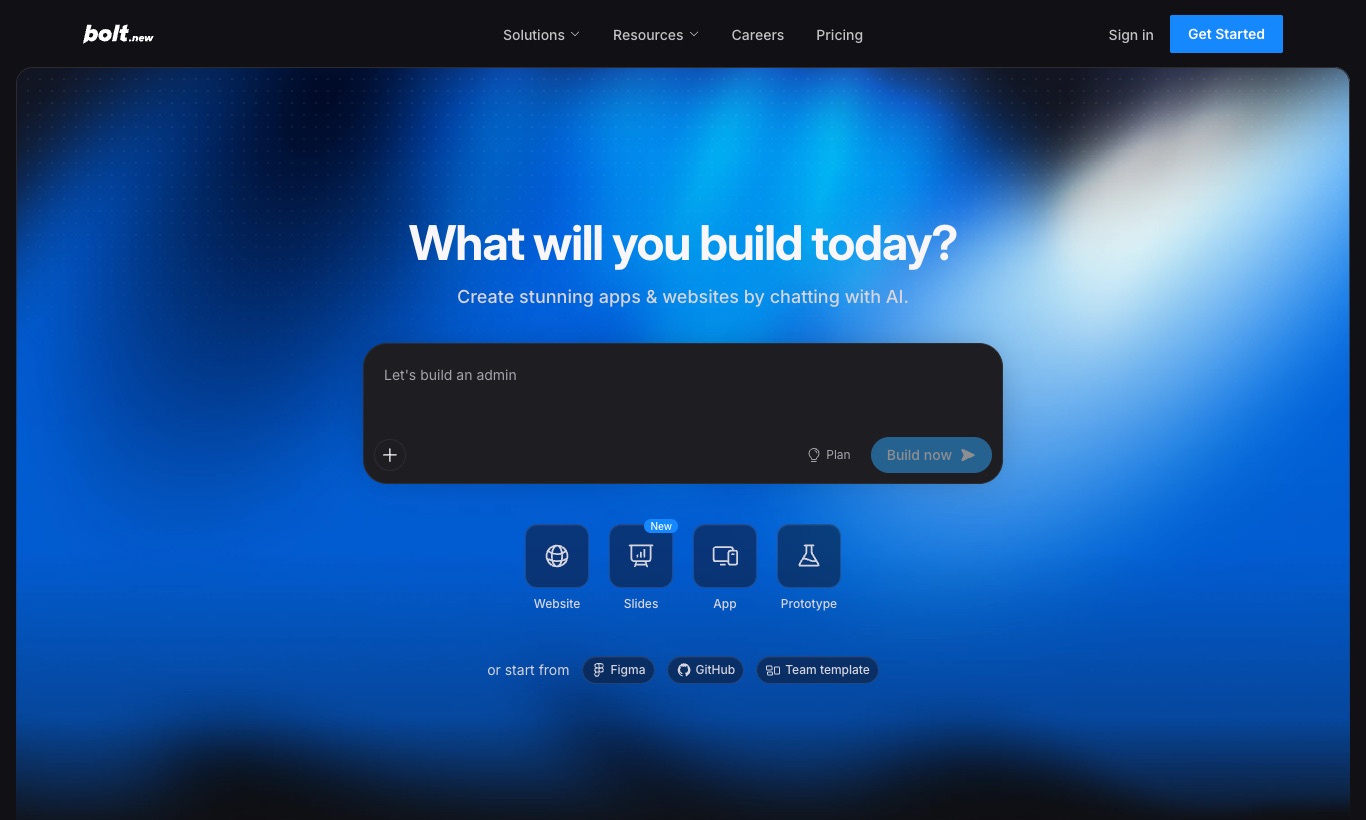 Bolt.new website, September 2026