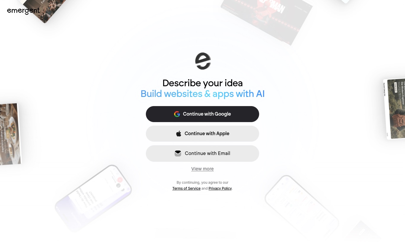 Emergent website, September 2026