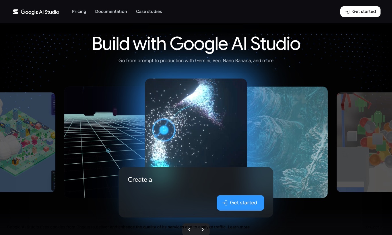 Google AI Studio website, September 2026