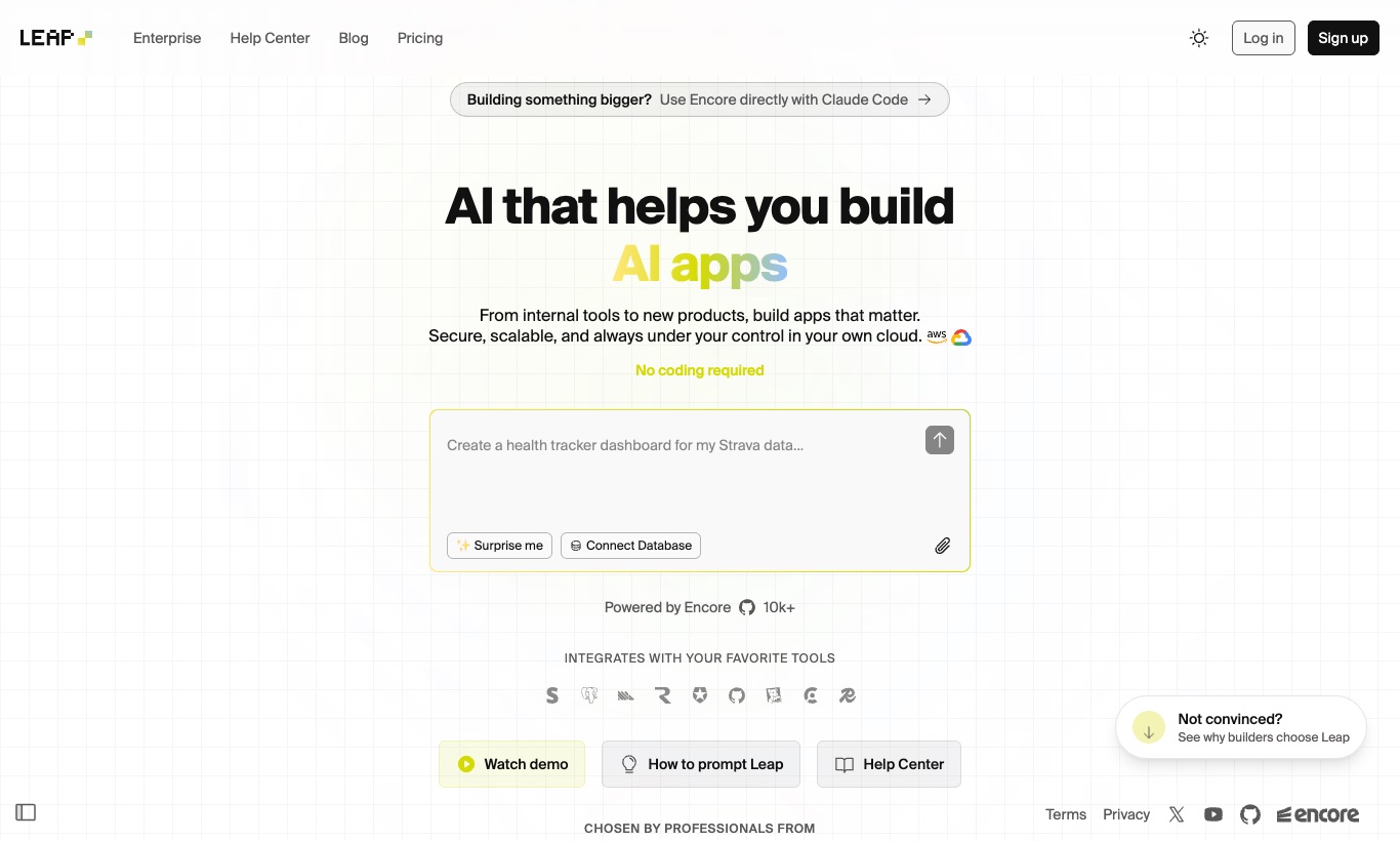 Leap website, September 2026