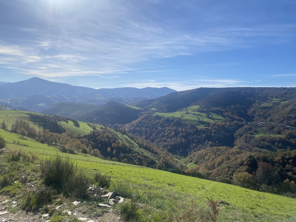 Green rolling hills of Galicia