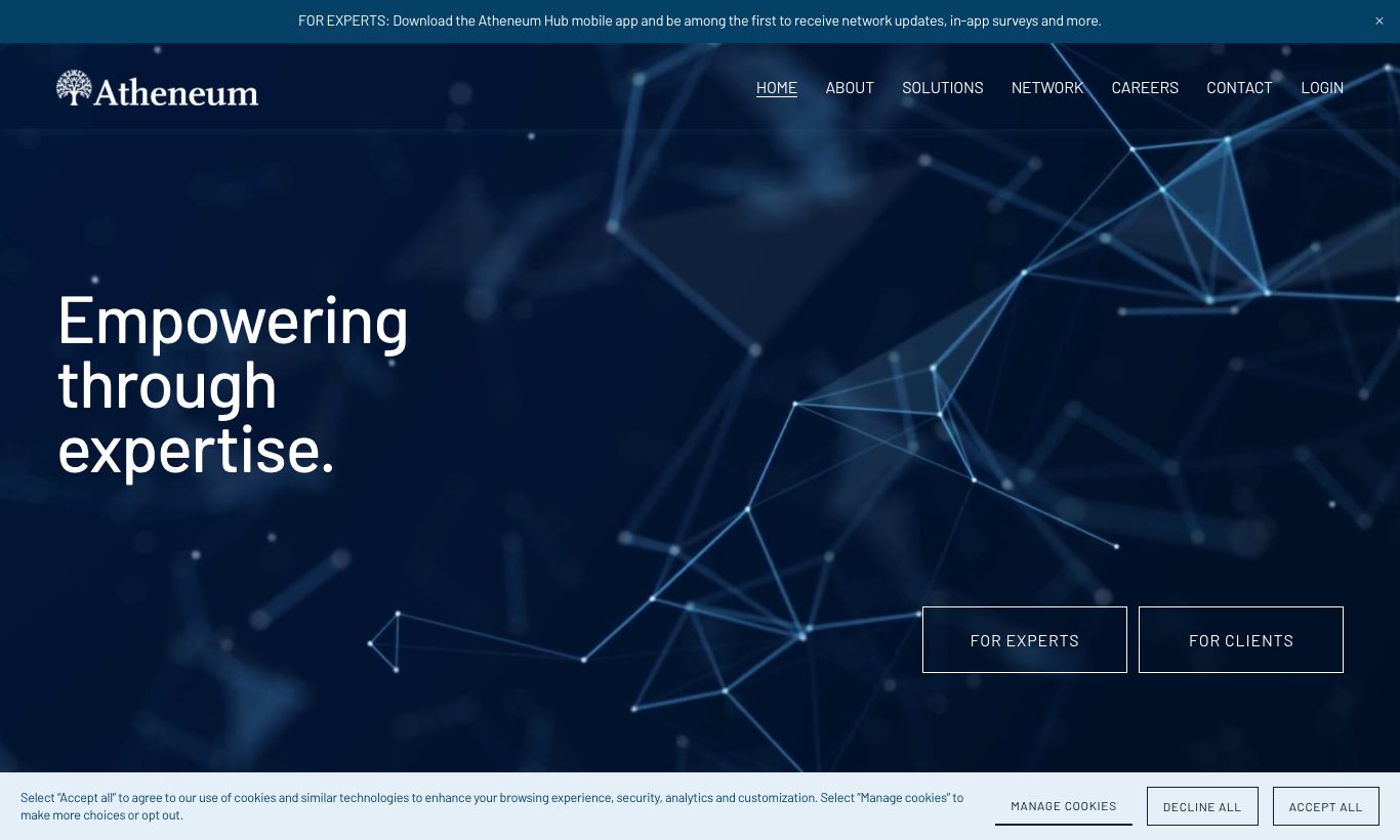 Atheneum homepage