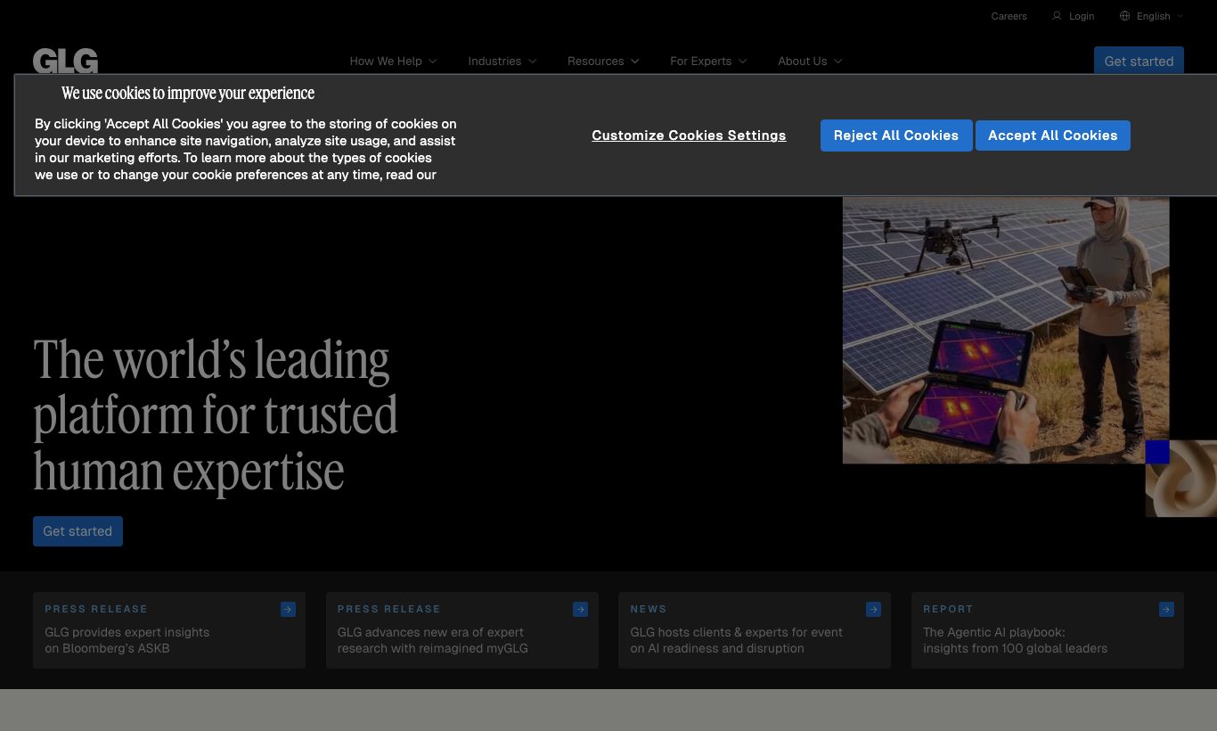 GLG homepage