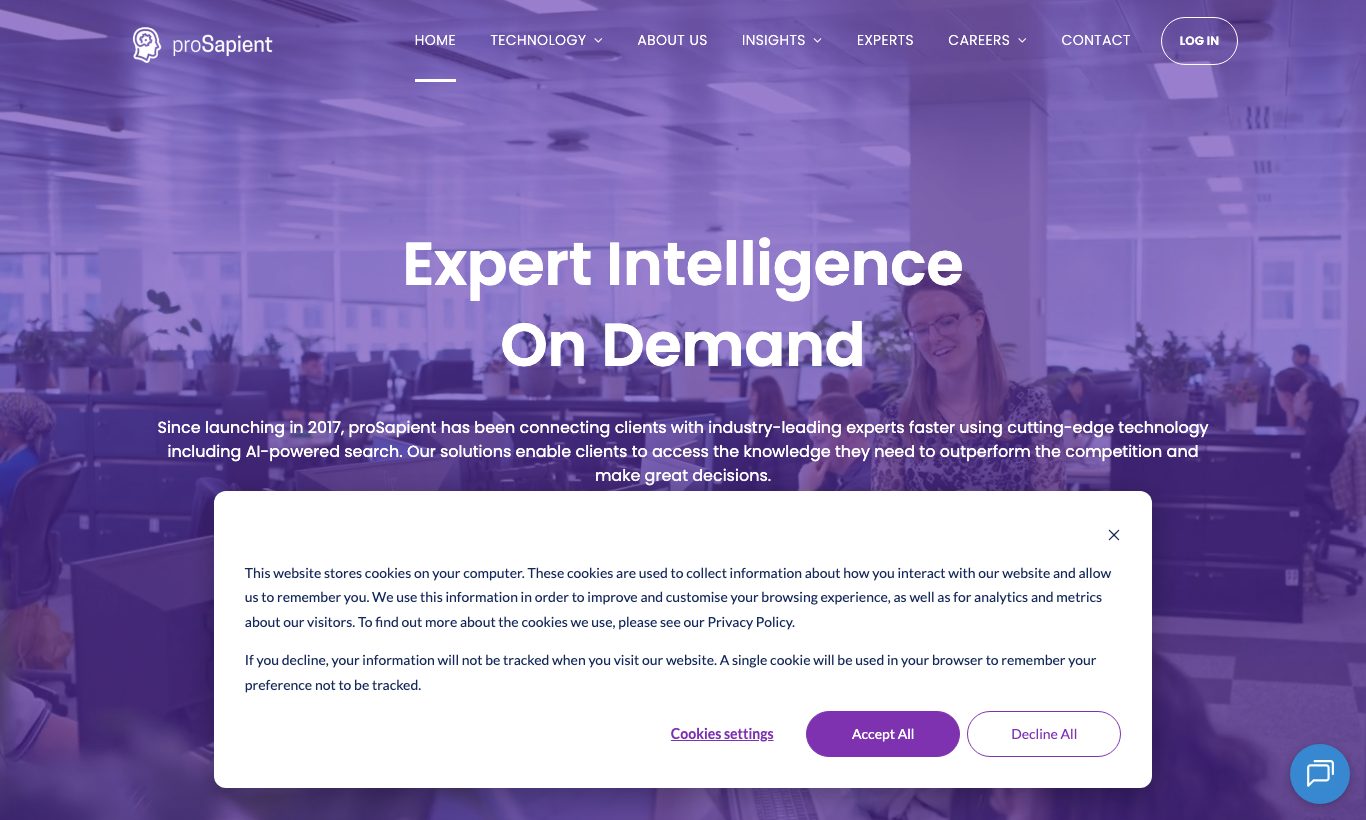 proSapient homepage