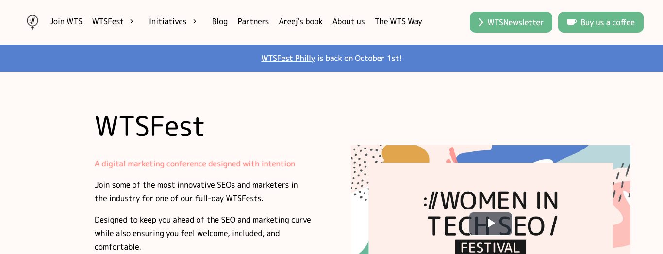 WTSFest (Women in Tech SEO)