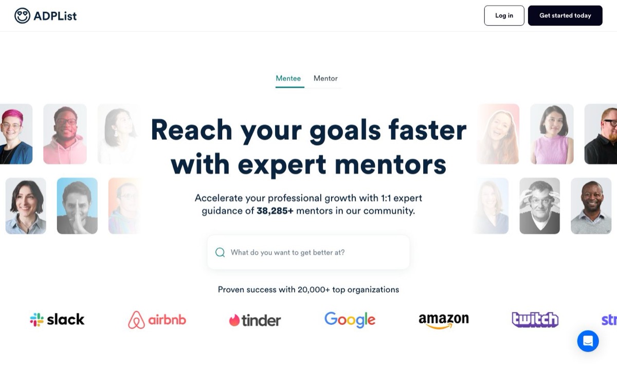ADPList homepage