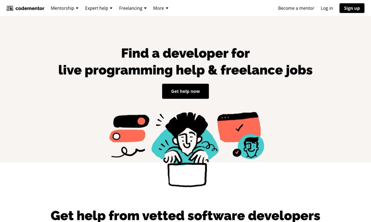 Codementor homepage