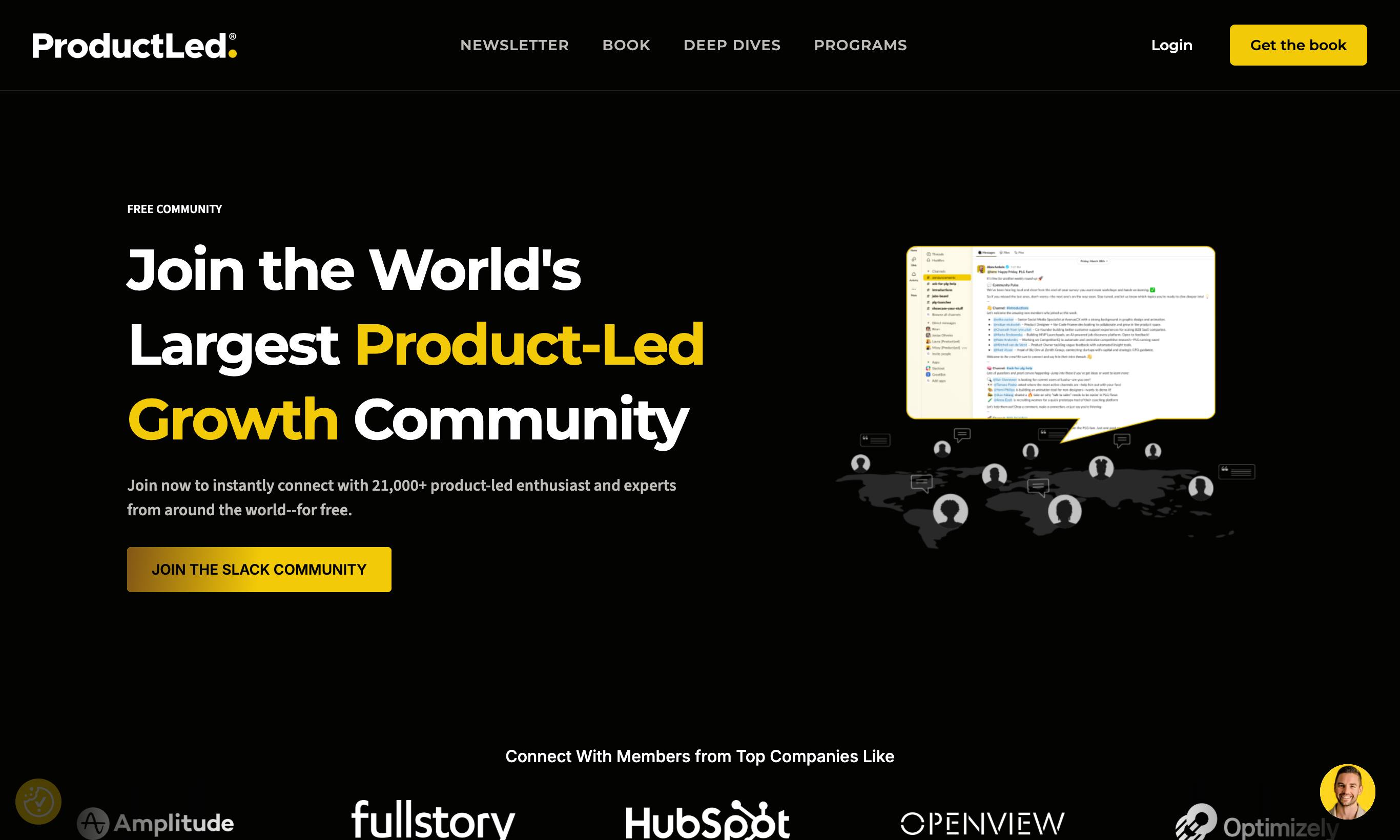 Product-Led Growth homepage