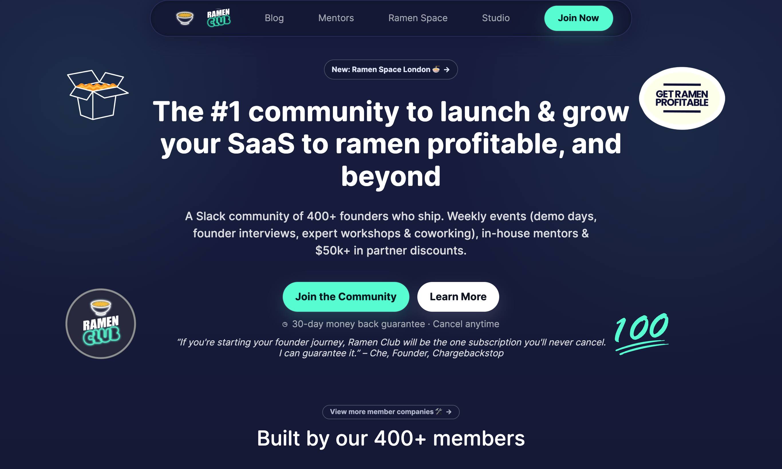 Ramen Club (formerly Indie Worldwide) homepage