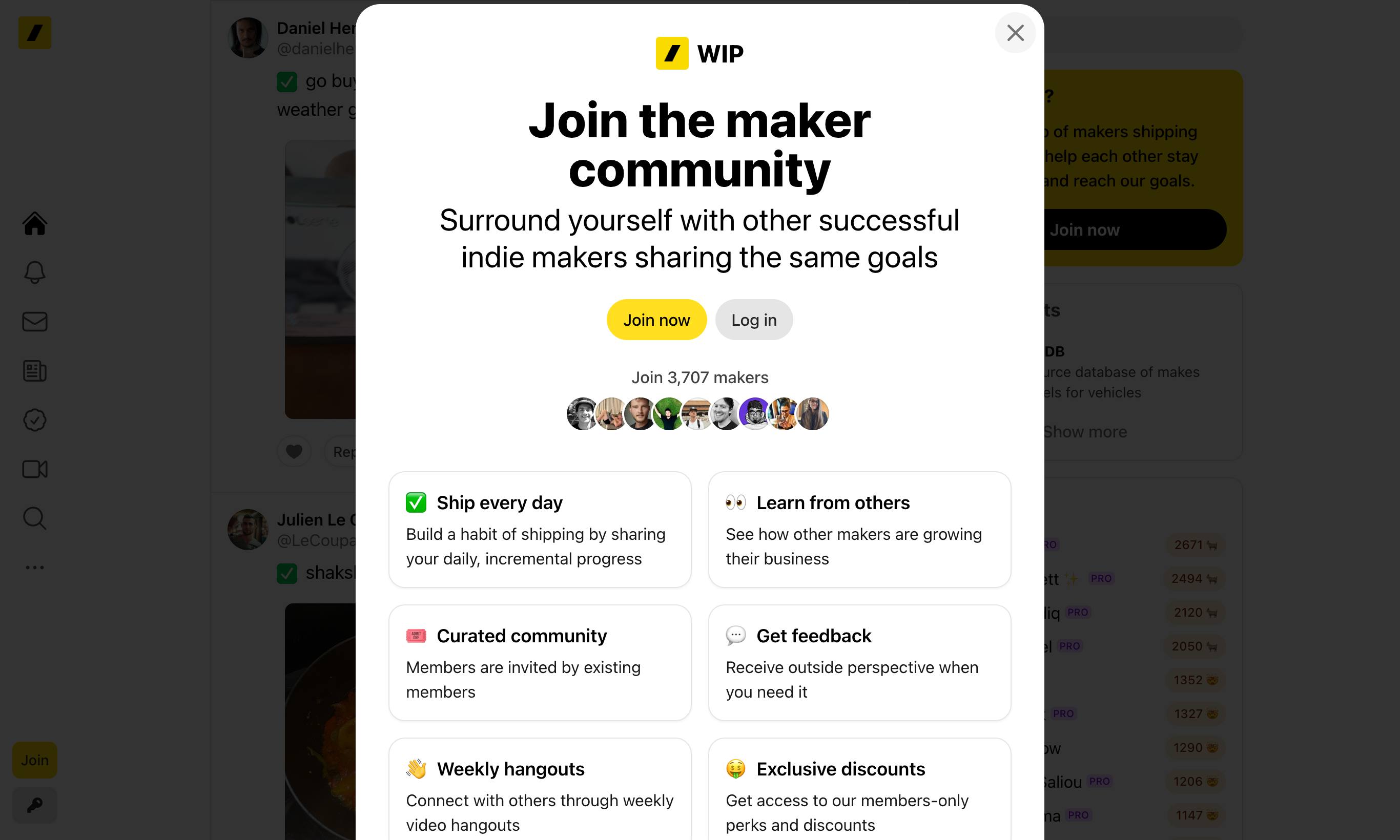 WIP homepage