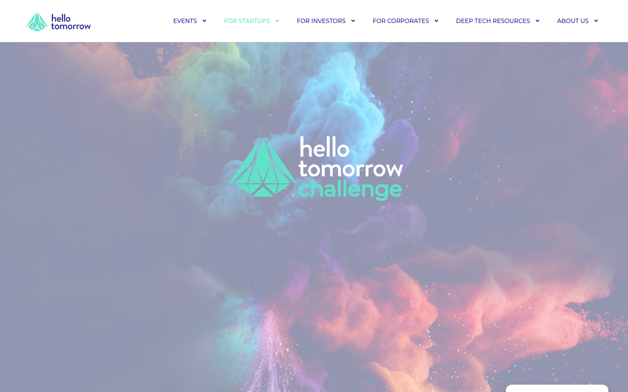 Hello Tomorrow Global Challenge website