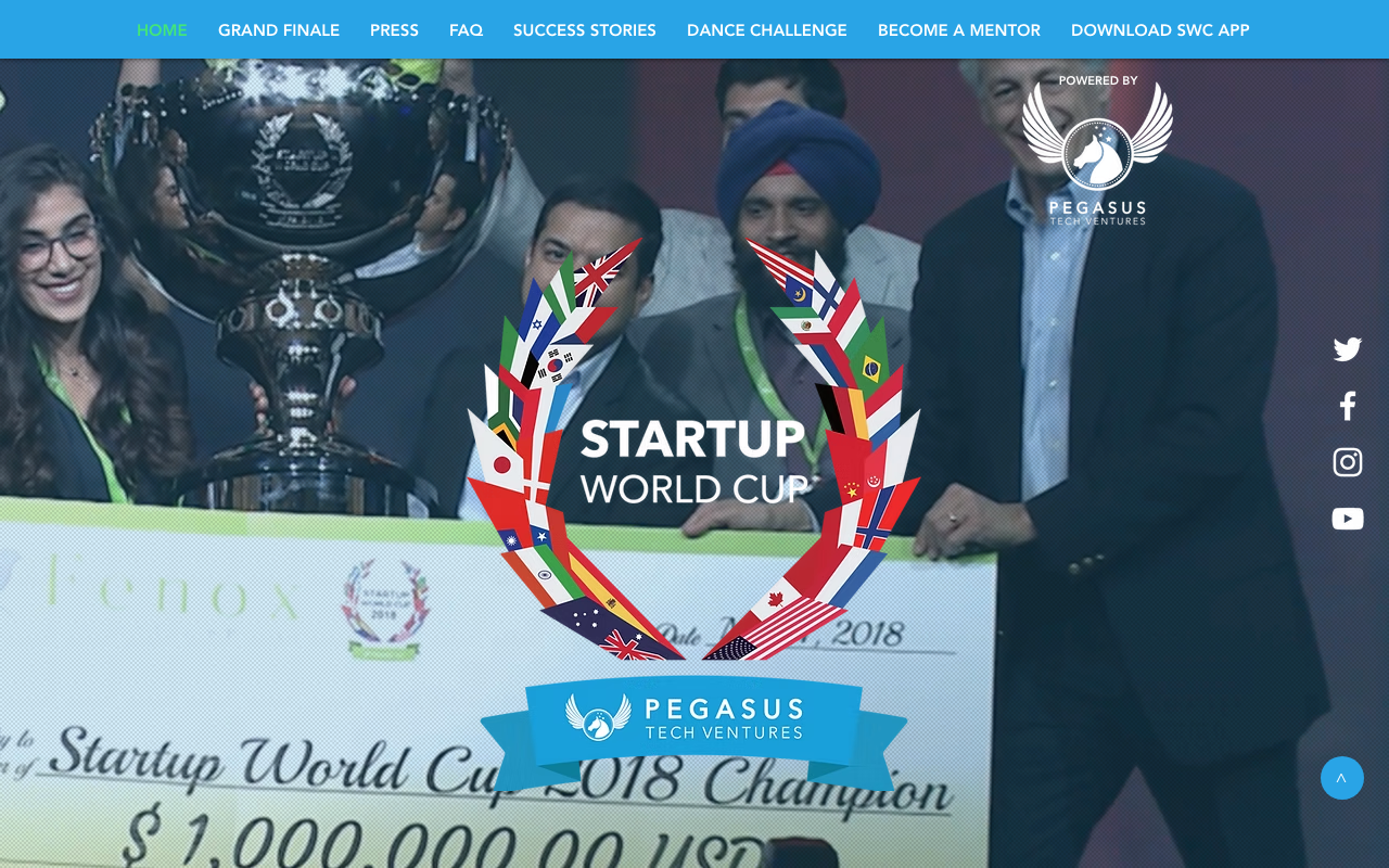 Startup World Cup website