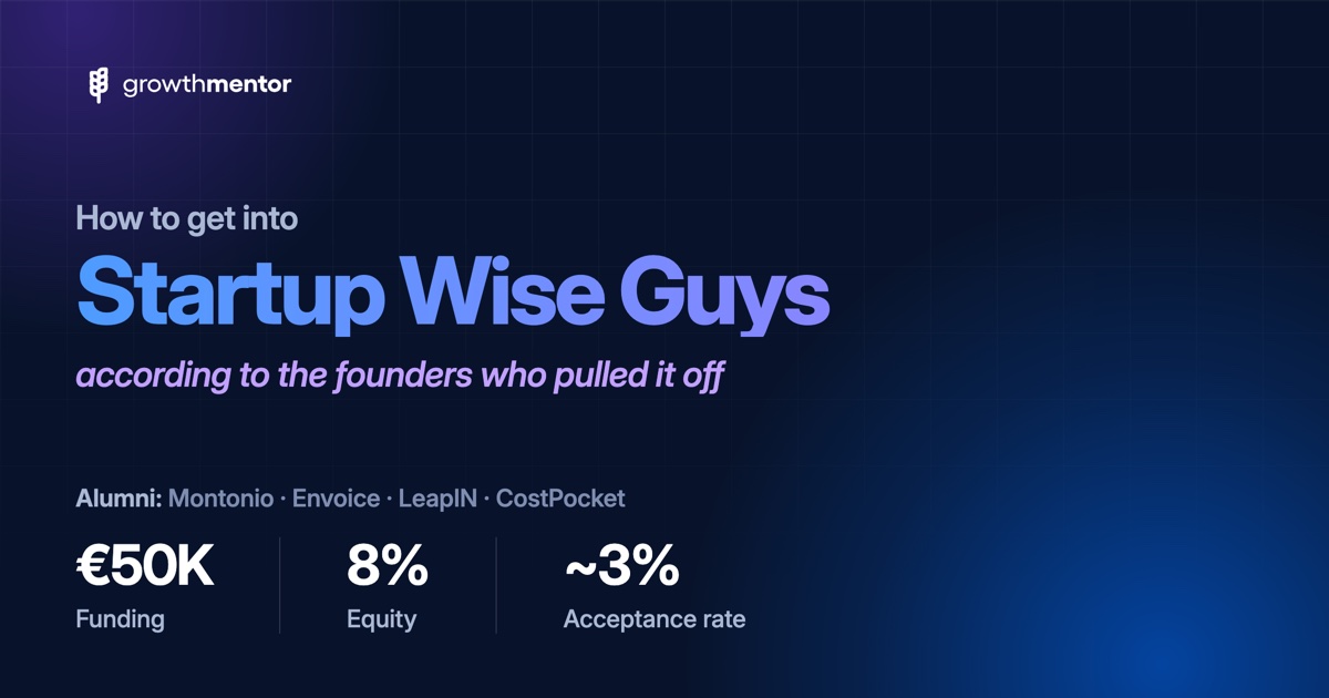 Startup Wise Guys — Startup Accelerator | GrowthMentor