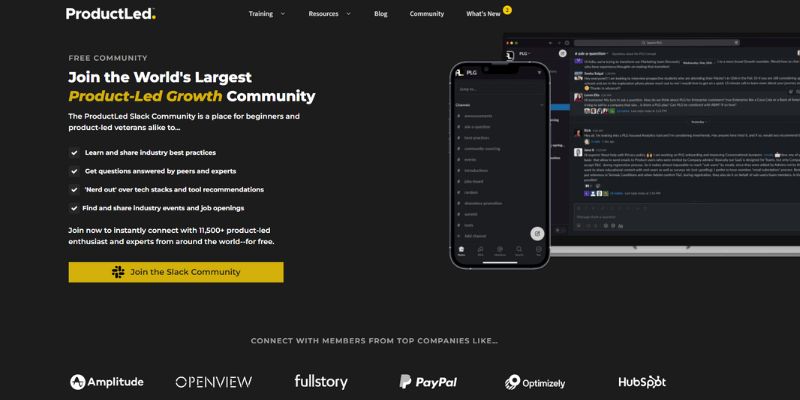 Product-Led Growth Slack community