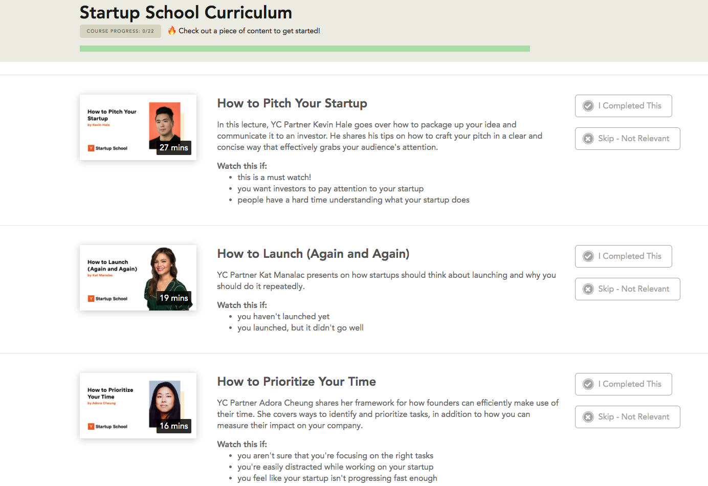 How to launch (again and again) : YC Startup Library