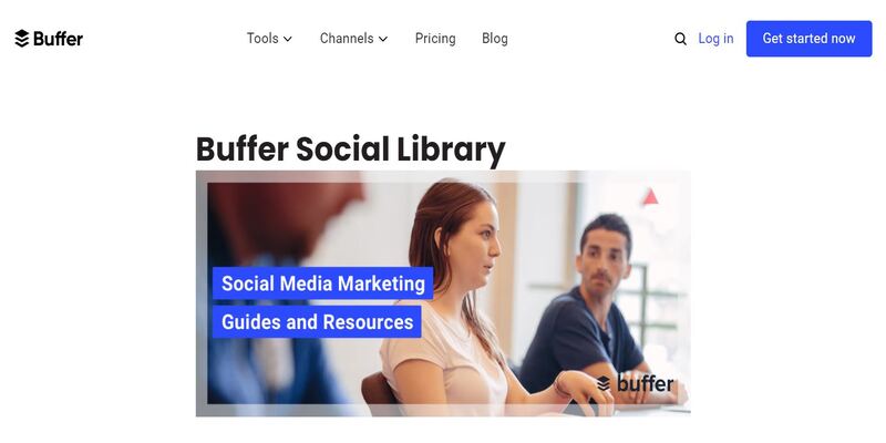 An overview of Buffer marketing newsletter main page
