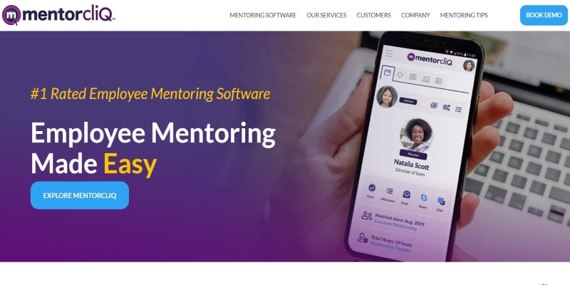 An overview of MentorCliQ's online Mentoring Platform main page