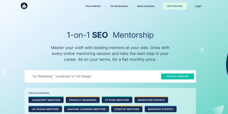 An overview of MentorCruise's online Mentoring Platform main page