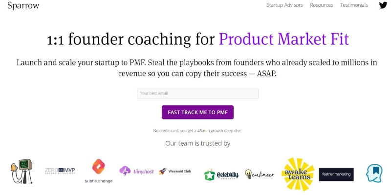 An overview of Sparrow's online Mentoring Platform main page