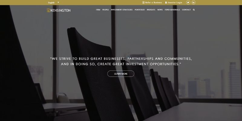 Kensington Capital Partners Homepage