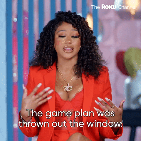 The game plan was thrown out the window GIF