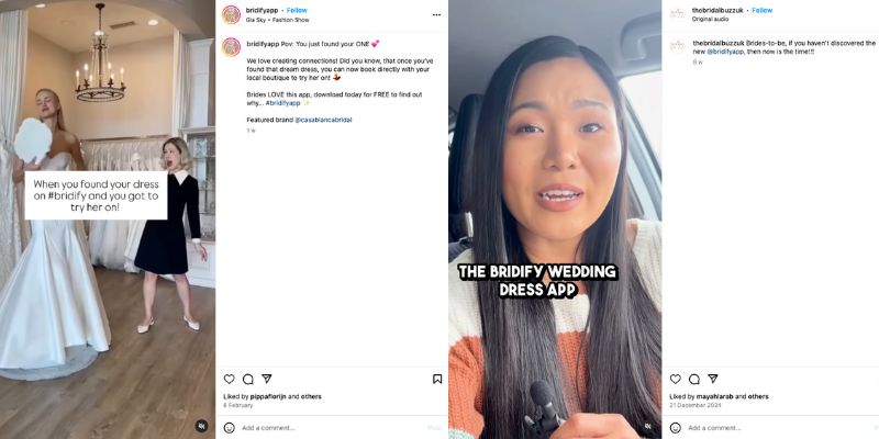 Bridify UGC videos