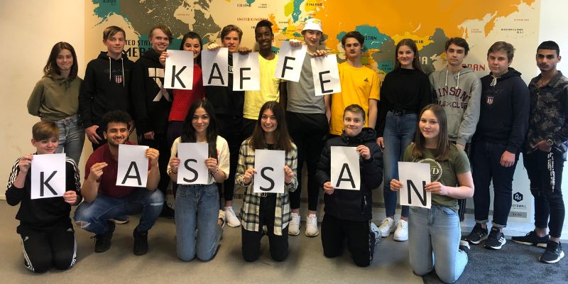 Kaffekassan students group photo